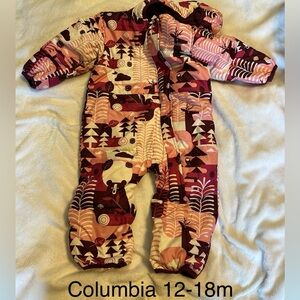 Columbia Girls One Piece Snowsuit